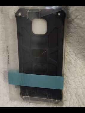 Protective Black Rugged Phone Case - Heavy Duty Armor - Motorola Moto G Power
